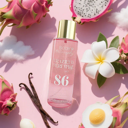 Women's Brazilian Perfume, 250ml Body & Hair Mist, Vanilla Uplifting Fragrance, Long Lasting Floral Fruity Gourmand Scent Spray - Shello's Creative Boutique