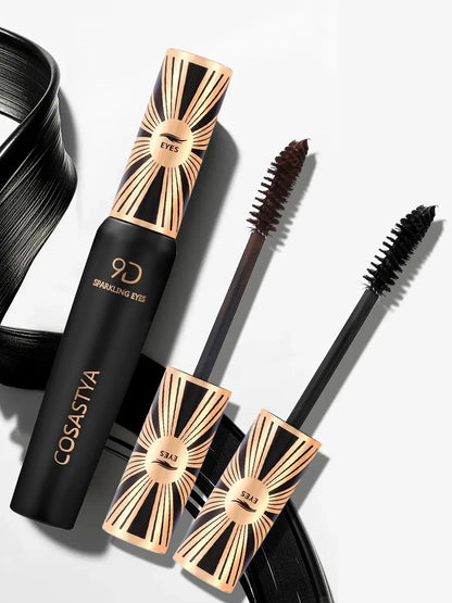 COSASTYA 9D Waterproof and Sweat-Proof Mascara, Black, Volume, Curl, Long-Lasting, Smudge-Proof, Travel Size - Shello's Creative Boutique