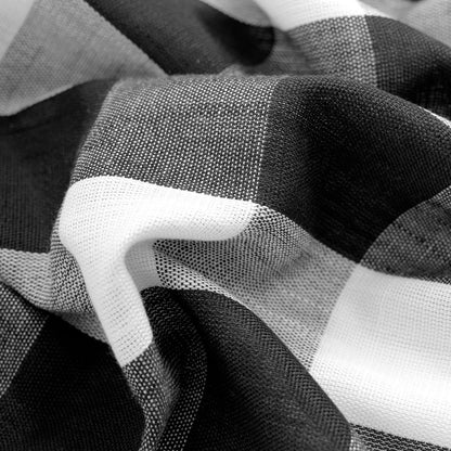 Checkered Kitchen Curtains - Gingham Café Curtains Multiple Sizes Available - Shello's Creative Boutique