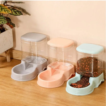 3.8L Automatic Pet Feeder & Water Fountain - Large Capacity for Cats & Dogs - Shello's Creative Boutique