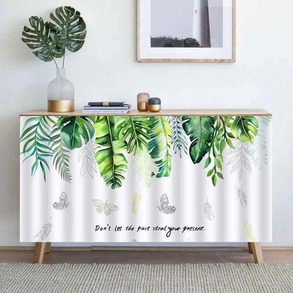 1PC Kitchen Cabinet Curtain Cover Dustproof Cupboard Wardrobe Short Curtains Washable Drapes Self-adhesive Half-Curtain Cortinas