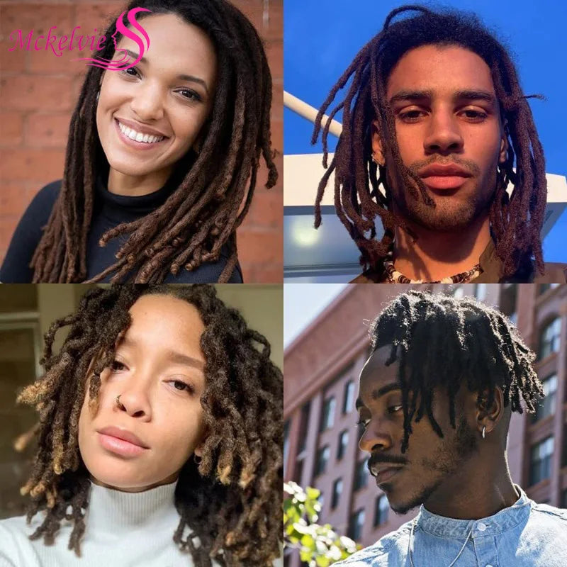 Afro Kinky Bulk 100% Human Hair Extensions Reggae Dirty Braids 8 Inches 30g/pc Brazilian Natural Crochet Hair Dreadlocks Shello's Creative Boutique