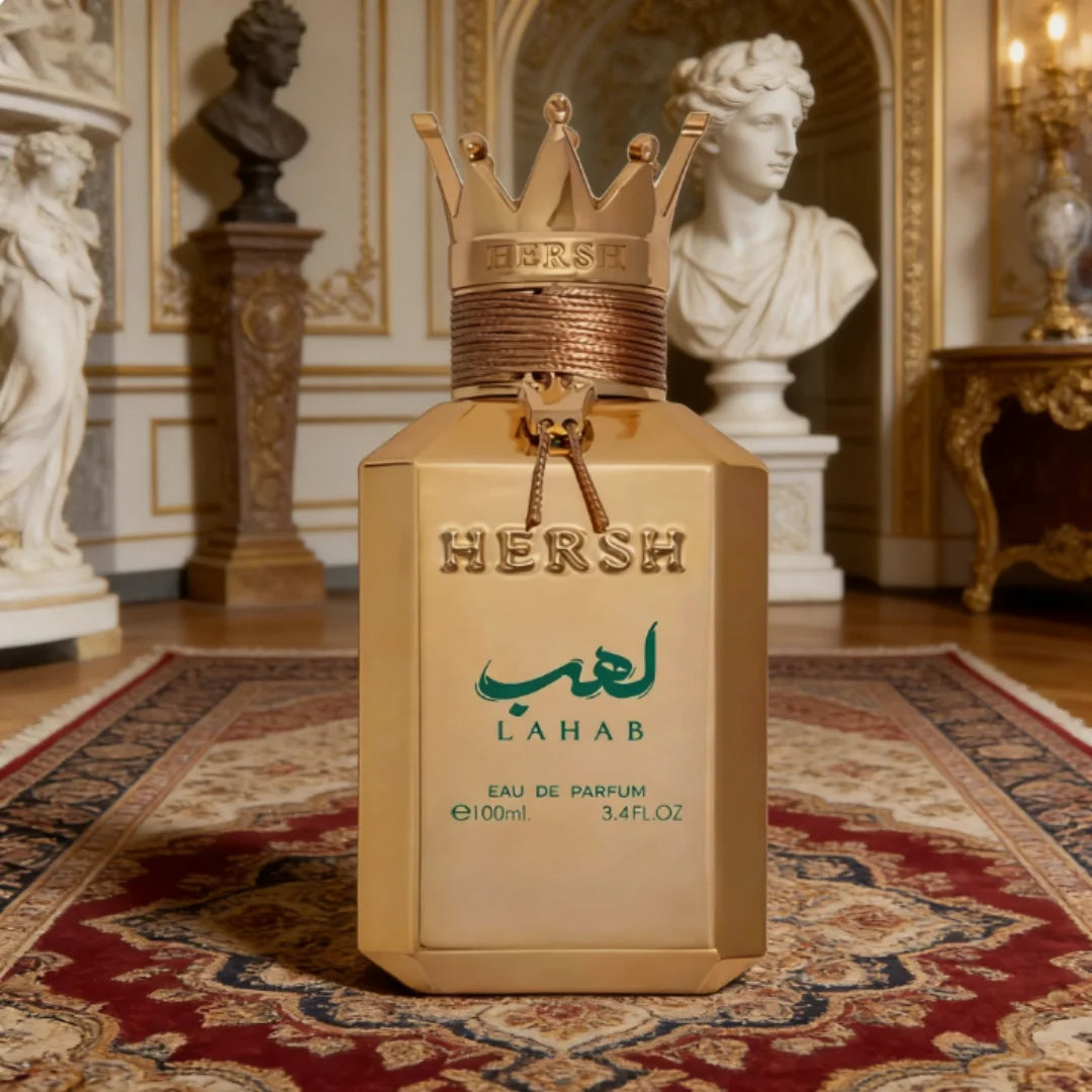 Luxury Fragrance Hersh Lahab Perfume Oud 3.4 oz 100ml EDP Spray, Long Lasting Cologne Luxury Gold Crown Perfume - Shello's Creative Boutique