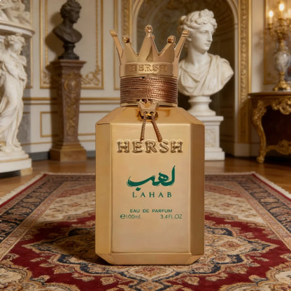Luxury Fragrance Hersh Lahab Perfume Oud 3.4 oz 100ml EDP Spray, Long Lasting Cologne Luxury Gold Crown Perfume - Shello's Creative Boutique