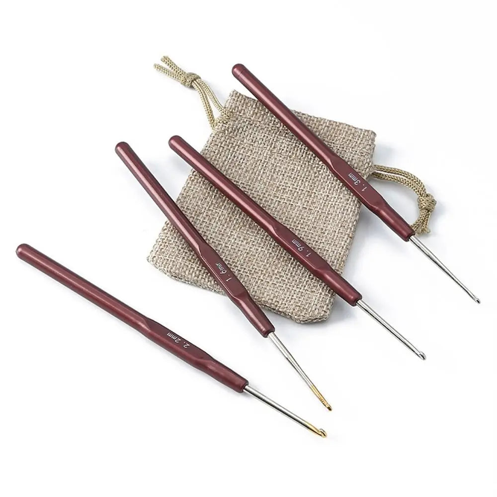 Dreadlock Crochet Hooks 0.5-0.8mm - Metal Plastic Micro Hook Set for Hair Weaving - Shello's Creative Boutique