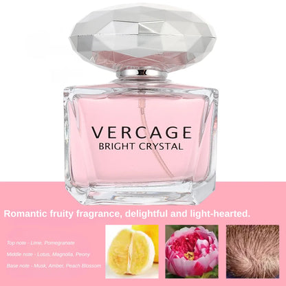 Osmanthus, Peony, and Pomegranate Fragrance Perfume for Women - Crystal Diamond Series, Light and Elegant Scent parfum - Shello's Creative Boutique