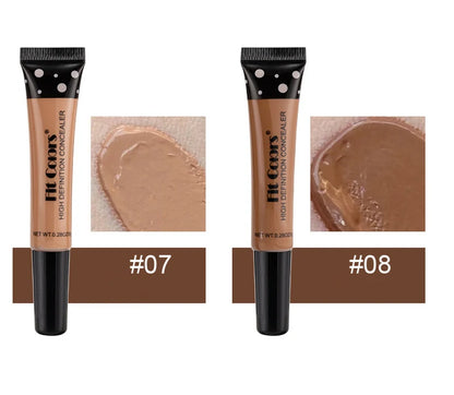 Nude Makeup Facial Foundation Waterproof Cover Blemish Base Fluid Concealer Oil Control Lasting Brighten Skin BB Cream Cosmetics - Shello's Creative Boutique