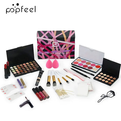 Professional Makeup Set Full Makeup Kit Eye Shadow Blush Foundation Face Powder Makeup Case Korean Cosmetic Christmas Gifts - Shello's Creative Boutique