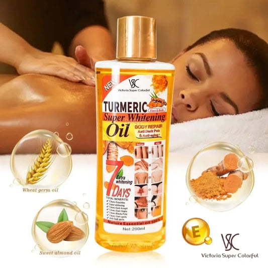 ROSPSKL Turmeric Compound Essential Oil – Skin Therapy for Massage (200ml) - Shello's Creative Boutique
