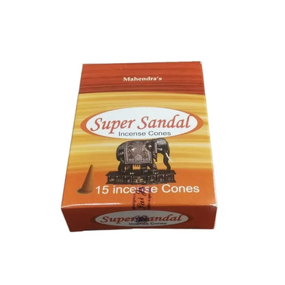 Sandalwood Tower Incense Cones - 15 Handmade Natural Cones