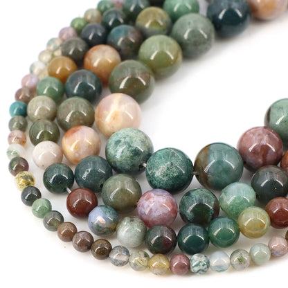Natural Stone Beads for Jewellery Making – Blue Tiger Eye, Amethyst & Rose Quartz | 4/6/8/10mm