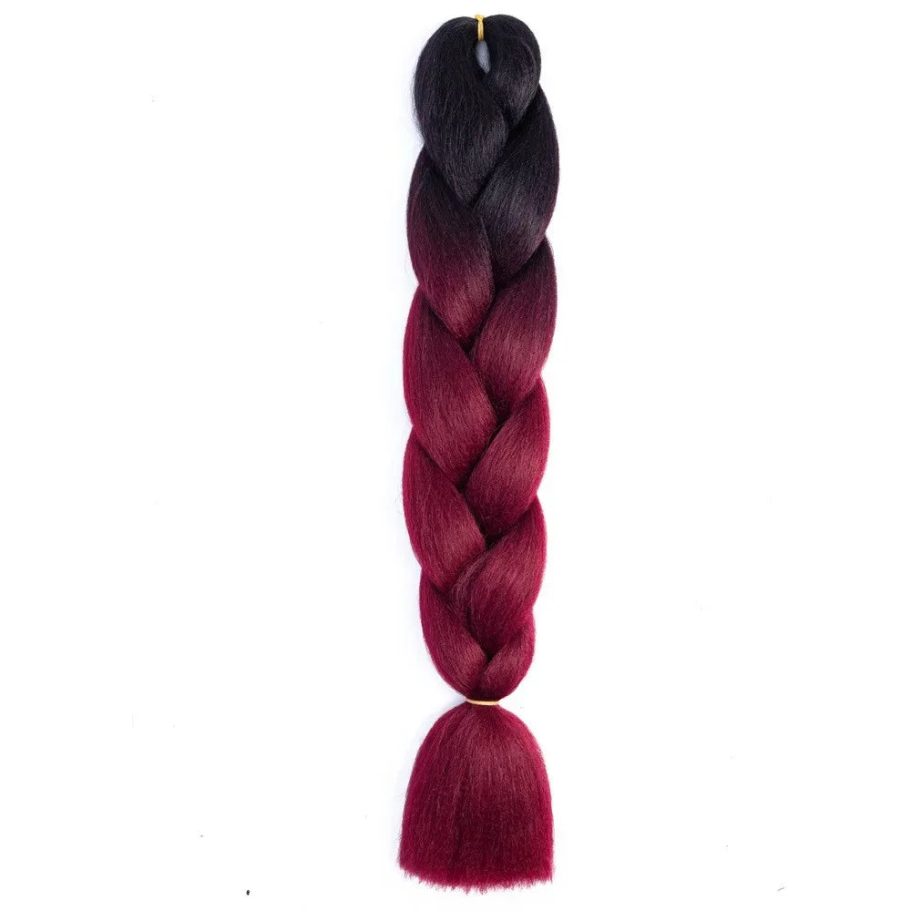 Jumbo Braiding Hair - Pre-Stretched Red White Blue Patriotic Twist Braids - Shello's Creative Boutique