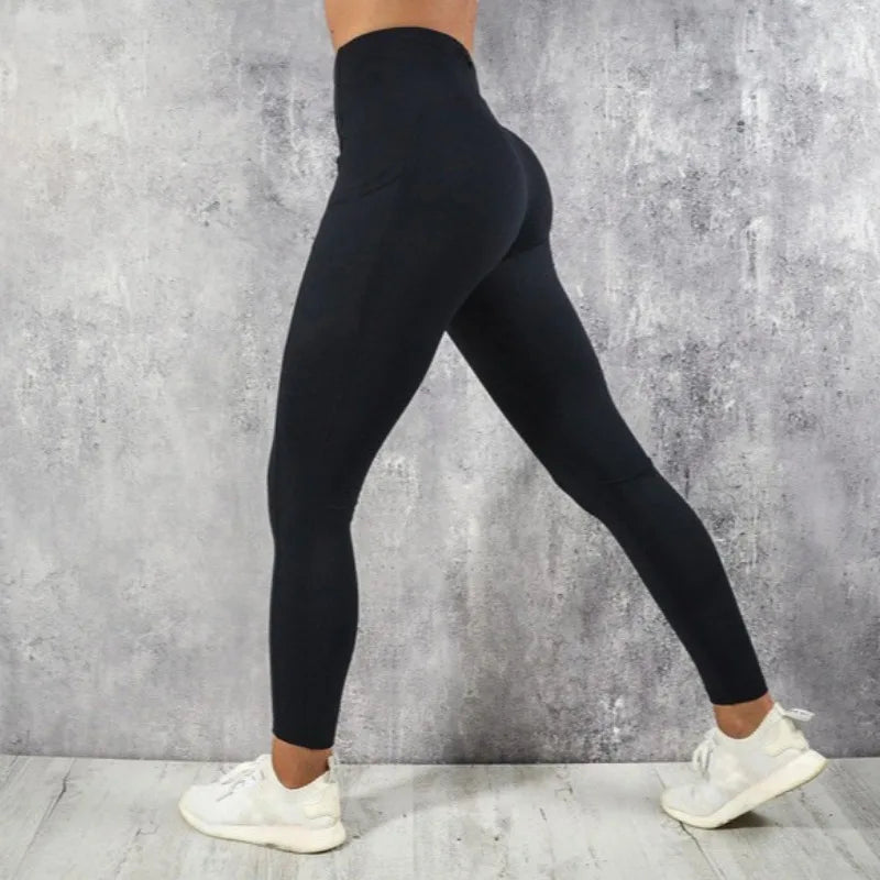 Women's High-Waisted Gym Leggings with Pockets