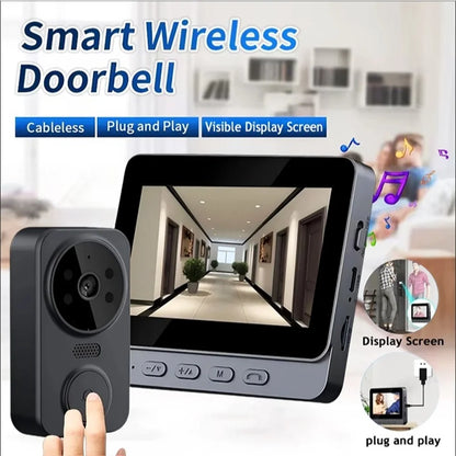 WiFi Video Doorbell Camera Bundle with HD Night Vision, Motion Detection & Cloud Storage