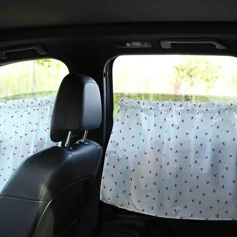 Suction Cup Curtain In The Car Window Sunshade Cover Cartoon Universal Side Window Sunshade UV Protection For Kid Baby Children