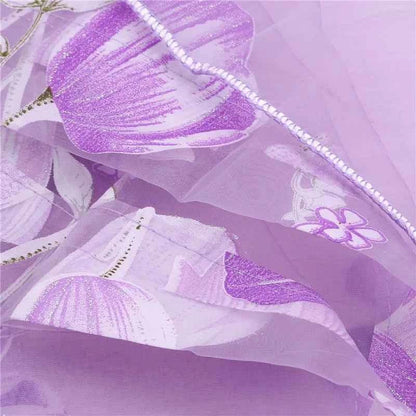Beeinch Floral Tulle Curtains - Modern Sheer Window Panels for Living Room & Bedroom - Shello's Creative Boutique