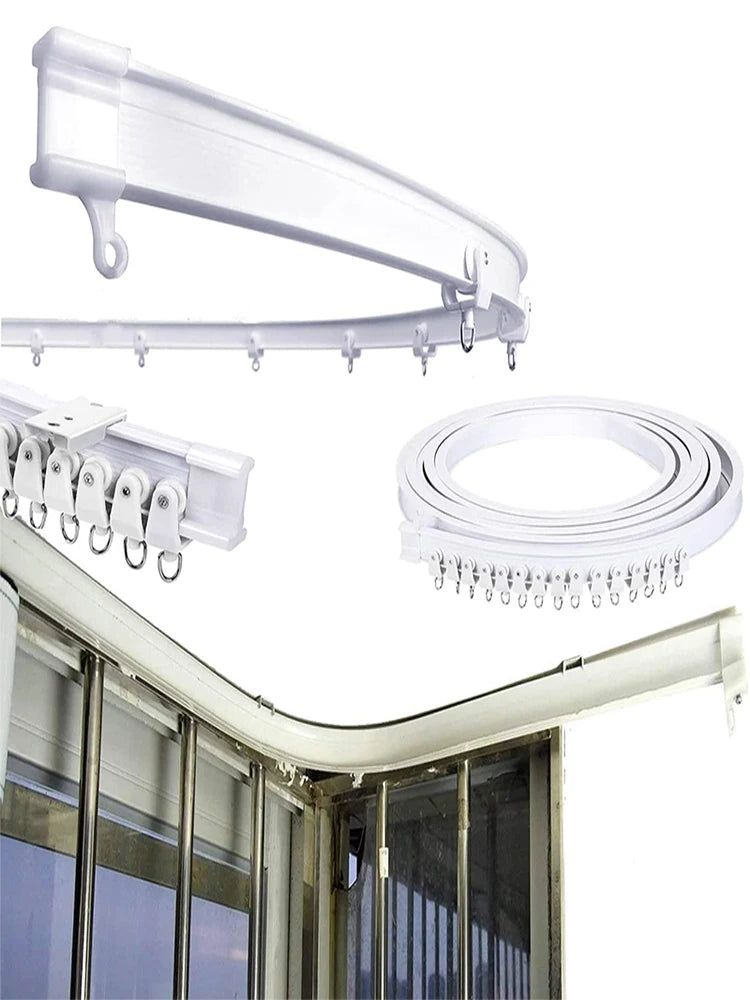 Flexible Bendable Curtain Track 2-6M - Curved Rail - Shello's Creative Boutique