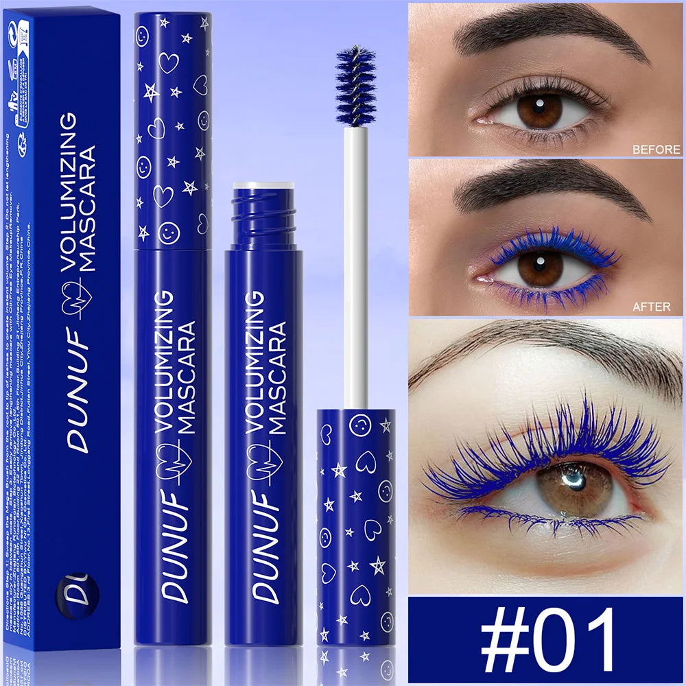 Colorful Curling Mascara Waterproof Fast Drying Eyelashes Extension Multicolor Lashes Makeup Lasting Waterproof White Mascara - Shello's Creative Boutique