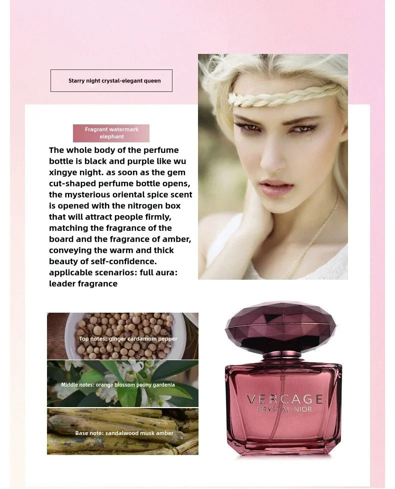 Osmanthus, Peony, and Pomegranate Fragrance Perfume for Women - Crystal Diamond Series, Light and Elegant Scent parfum - Shello's Creative Boutique