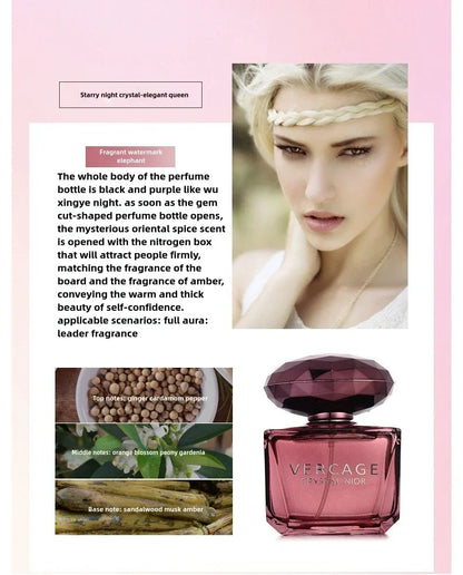 Osmanthus, Peony, and Pomegranate Fragrance Perfume for Women - Crystal Diamond Series, Light and Elegant Scent parfum - Shello's Creative Boutique