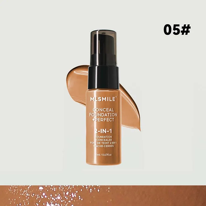 Face Foundation Cream Oil-Control Matte BBCream Waterproof Lasting Concealer Liquid Full Coverage Matte Base Professional Makeup - Shello's Creative Boutique