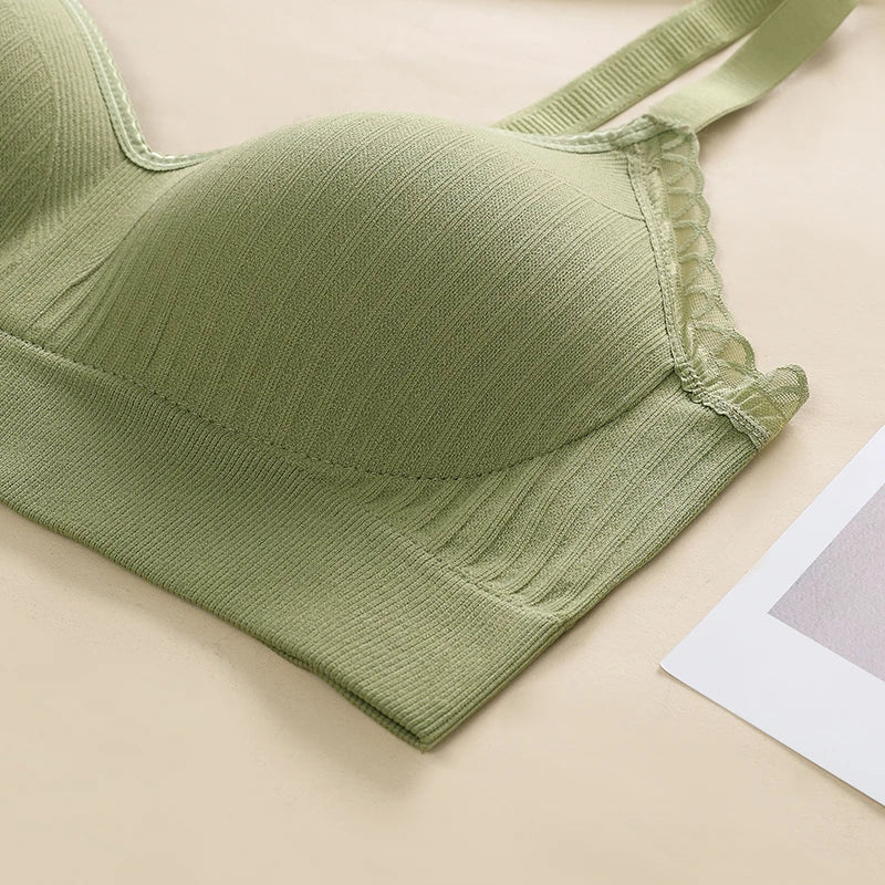 Everyday Seamless Bra & Brief Set – Soft Ribbed Comfort by NoEnName_Null