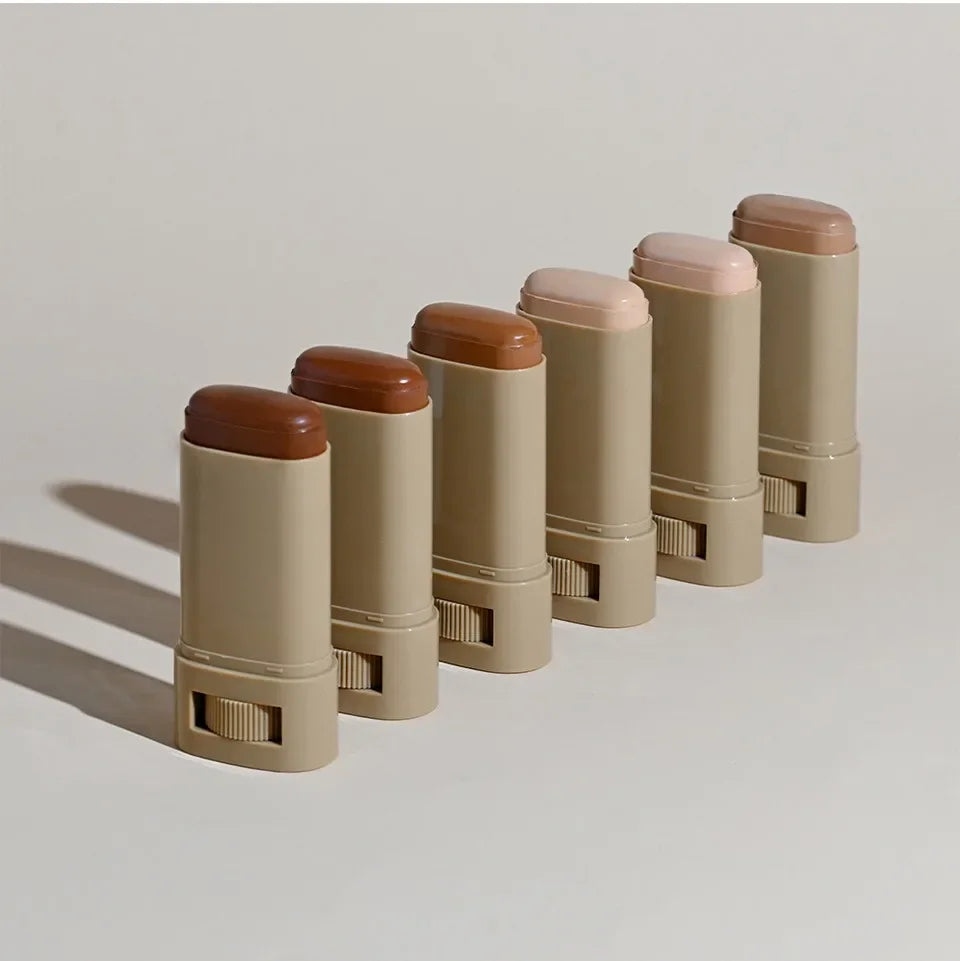 6Color Tinted Foundation Cream Stick Waterproof Lasting Oil-control Cover Acne Makeup Smooth Moisturize Concealer Serum Balm - Shello's Creative Boutique