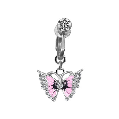 Non-Piercing Belly Button Ring – Cat, Dragon & Butterfly Styles