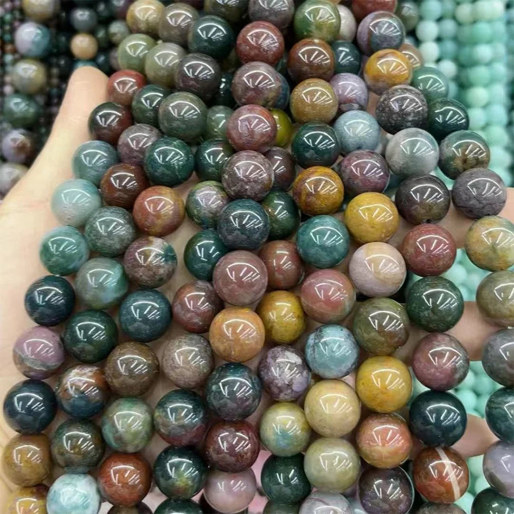 Natural Stone Beads for Jewellery Making – Blue Tiger Eye, Amethyst & Rose Quartz | 4/6/8/10mm