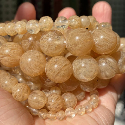 1 Strand 45pcs Natural Stone Beads – Rose Quartz, Tiger Eye, Obsidian