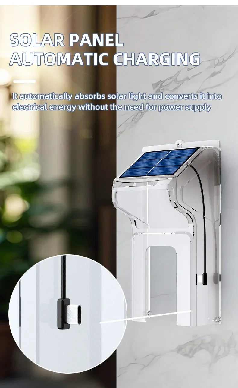 Outdoor Wireless Solar Doorbell Camera with WiFi & Waterproof Cover