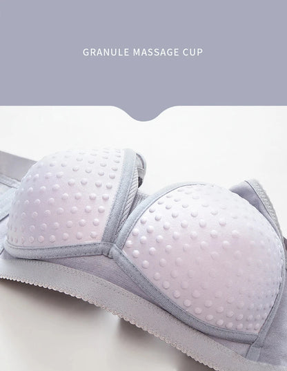 Comfortable Non-Slip Push-Up Sports Bra for Women – Seamless Wire-Free Lingerie with Wide Shoulder Straps & Chest Pad (Sizes 36–100BC)