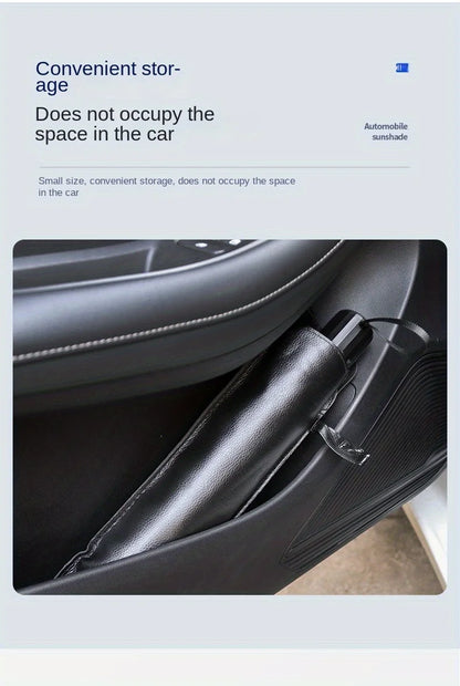 Foldable Car Windshield Sun Shade — Portable Sunscreen Parasol for Front Window