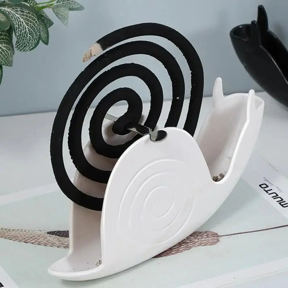 Mosquito Coil Holder & Ash Tray – Snail Shape Fireproof Rack