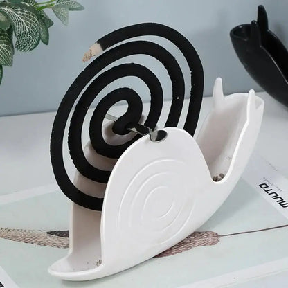 Mosquito Coil Holder & Ash Tray – Snail Shape Fireproof Rack