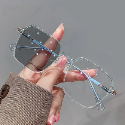 Photochromic Anti Radiation Glasses - Metal Frame Blue Light Blocking Eyewear - Shello's Creative Boutique