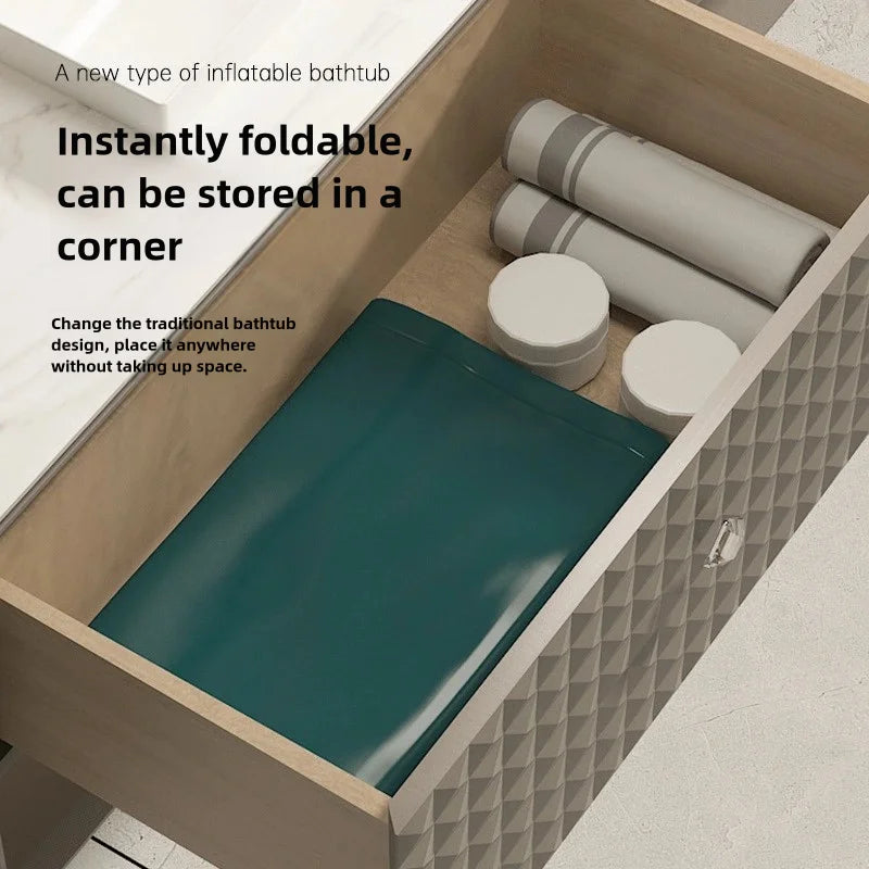 Foldable Adult Sitting Bathtub – Thickened Inflatable Bath Barrel for Sweat Steam & Medicine Bath