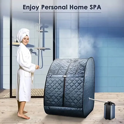Portable 3L Steam Sauna Tent – 1000W Foldable Home Spa with Remote Control & Chair