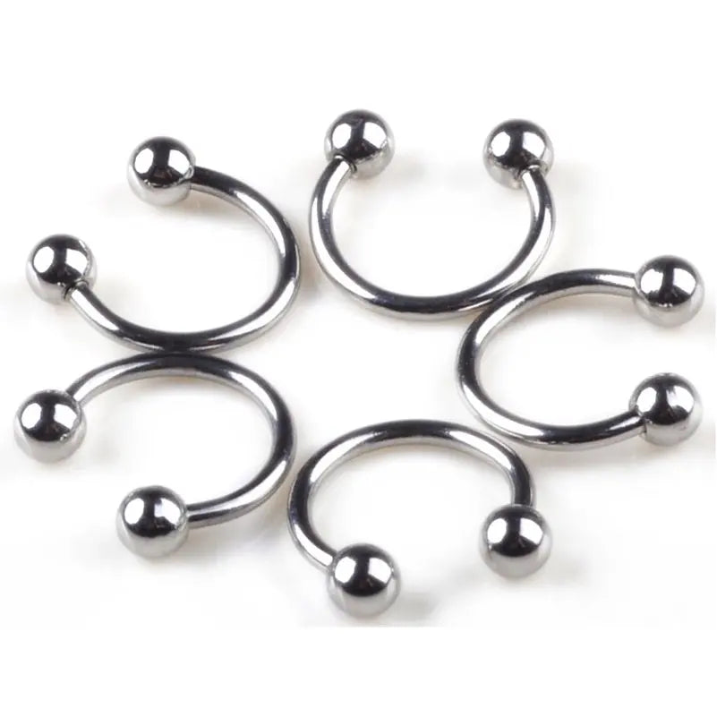 45/90-Piece Stainless Steel Body Piercing Jewellery Set