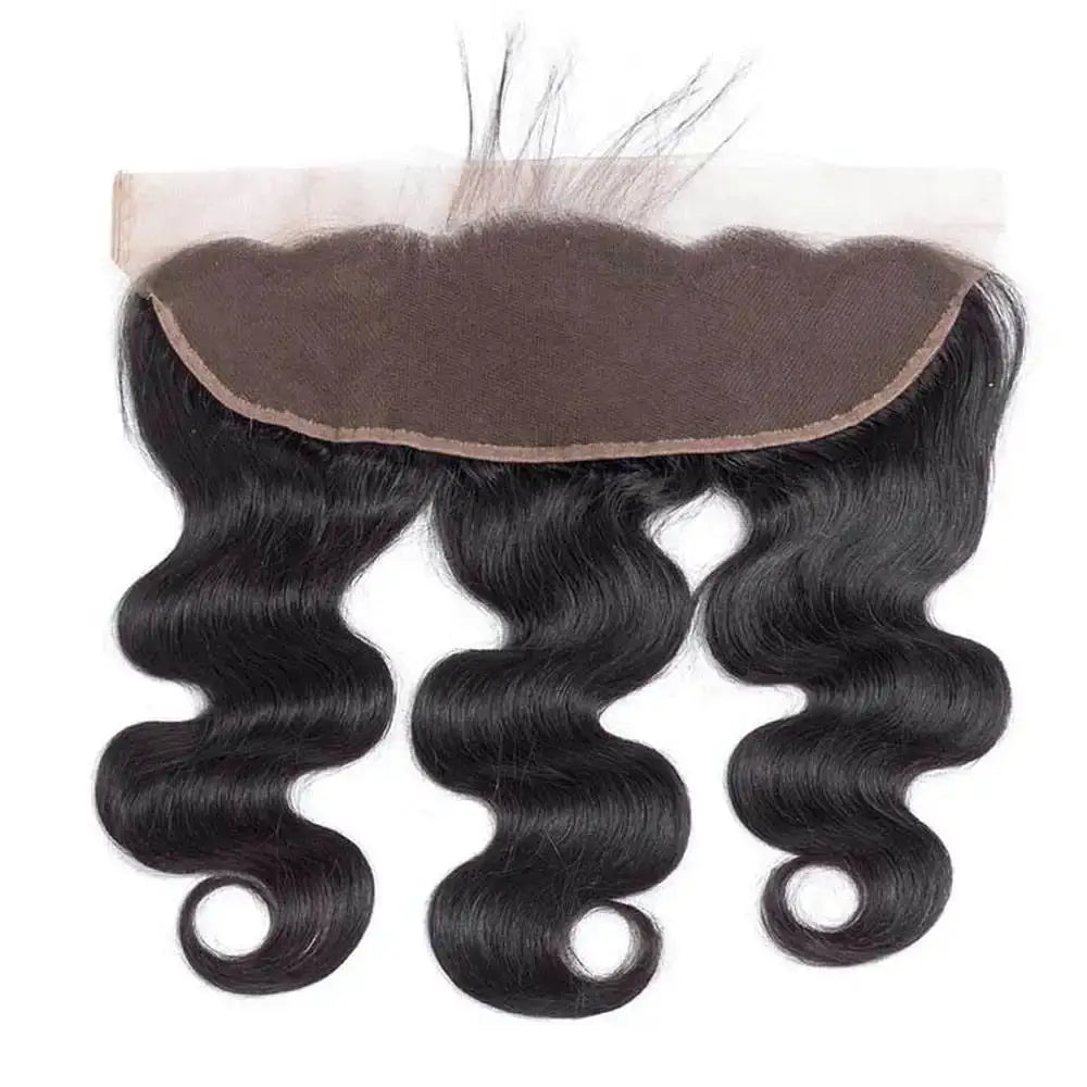 13x4 HD Transparent Lace Frontal 100% Human Hair Pre plucked Bleached Knots Natural Hair Line With Baby Hair 4x4 Lace Closure Shello's Creative Boutique