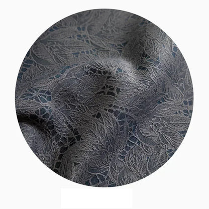 Japanese Style Blackout Lace Curtains – Minimalist Literary Drapes - Shello's Creative Boutique