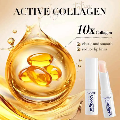 1/2/3pcs SADOER Collagen Lip Balm Moisturizing Anti Wrinkles Anti-aging Nourishing Hydrating Lipstick Lips Skin Care Products
