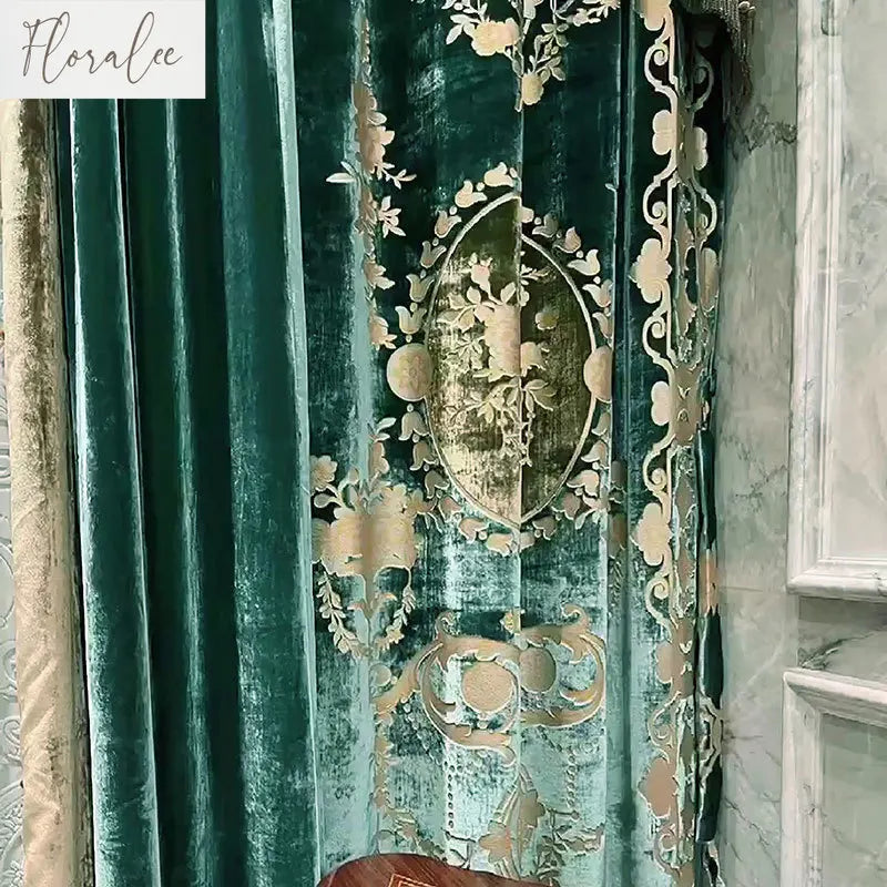Luxury Velvet European Curtains - Royal American Style for Living Room & Bedroom - Shello's Creative Boutique