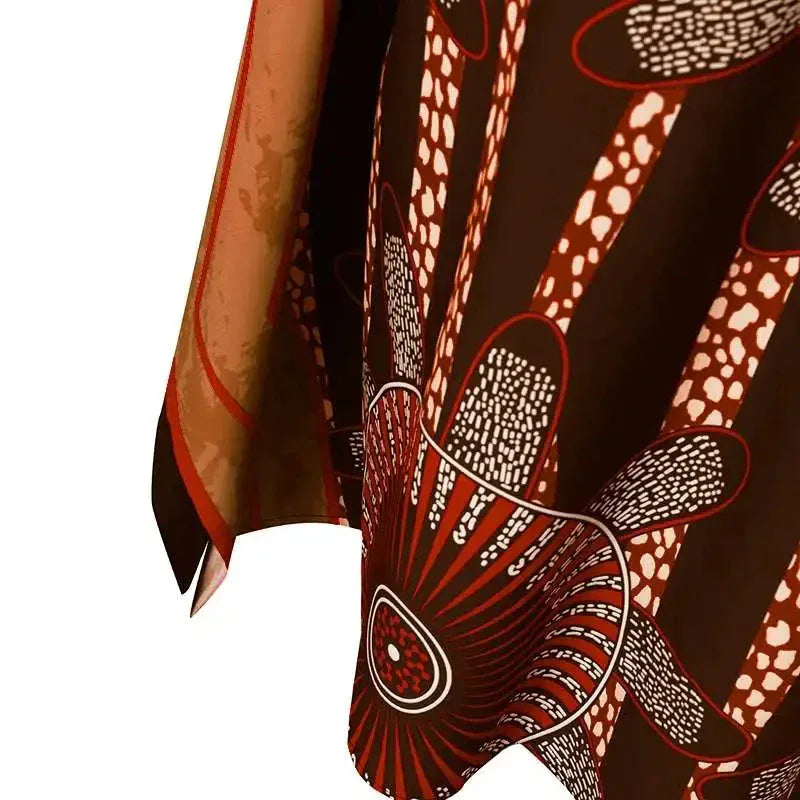 Plus Size Bohemian Maxi Dress - Flare Sleeve Ruffled Summer Sundress (S-5XL) - Shello's Creative Boutique