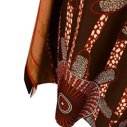 Plus Size Bohemian Maxi Dress - Flare Sleeve Ruffled Summer Sundress (S-5XL) - Shello's Creative Boutique