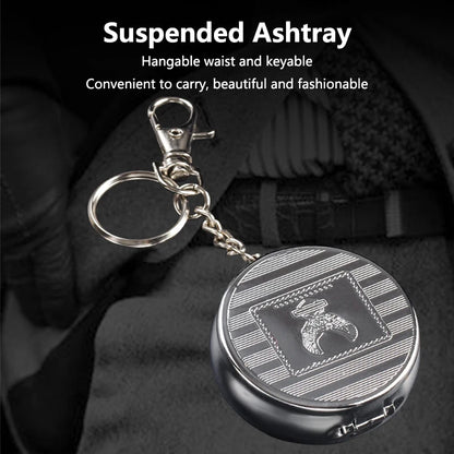 Mini Portable Stainless Steel Ashtray With Lid – Pocket & Car Ashtray for Travel
