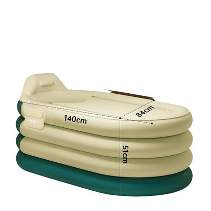 Foldable Adult Sitting Bathtub – Thickened Inflatable Bath Barrel for Sweat Steam & Medicine Bath
