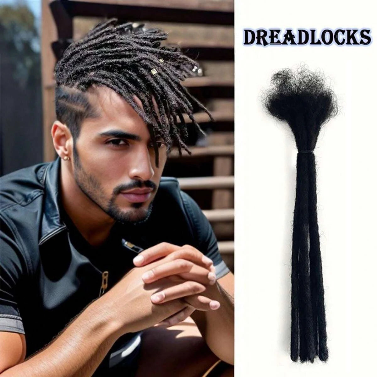 Dreadlocks Extensions Synthetic Dreads Hair  Reggae Hip-hop Synthetic Afro Kinky Style Locs Extensions For Men/Women - Shello's Creative Boutique