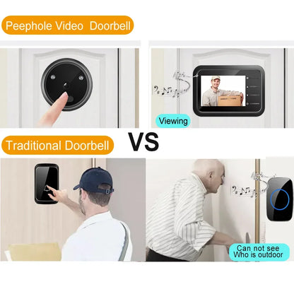 2.4 Inch Video Peephole Doorbell Camera with Night Vision