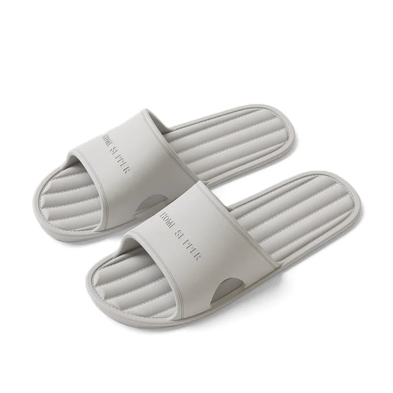 Men's Summer Indoor Slippers - Non-Slip Bathroom & Home Couple Slides with Soft Bottom - Shello's Creative Boutique